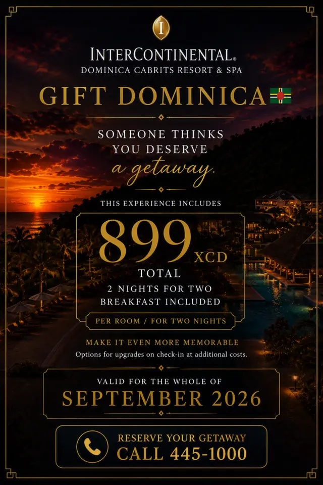 Image 1 accompanying “GIFT DOMINICA-A getaway is better when it’s gifted”