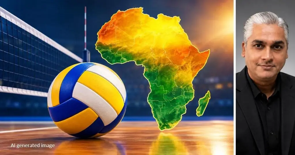 Image 1 accompanying “African Volleyball Enters a New Era of Growth, Gautam Karve, Editor-in-Chief, World Media Organization”