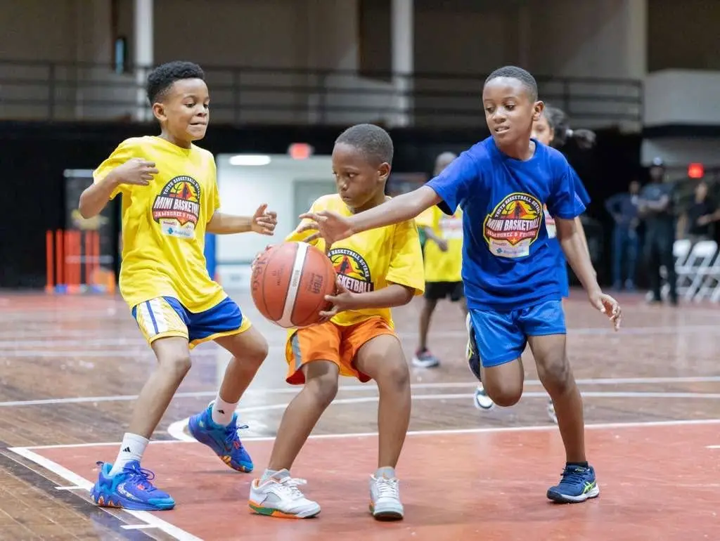 Image 1 accompanying “Youth Basketball Guyana Showcases Future Talent at Mini Basketball Festival”